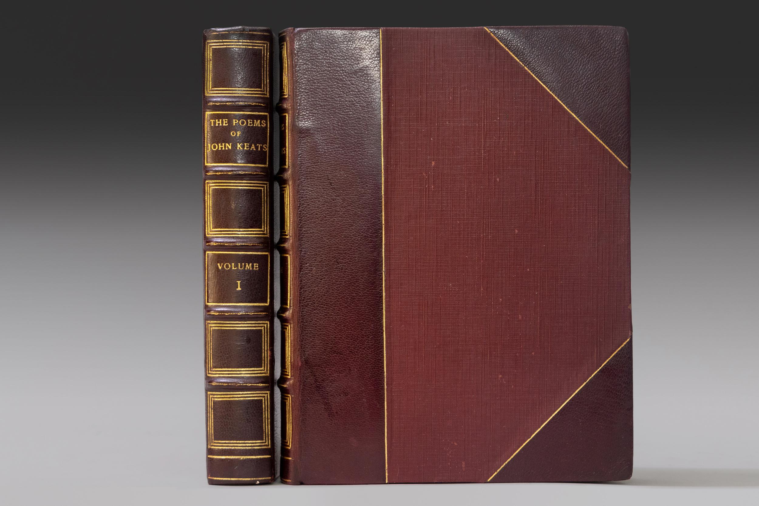 American 2 Volumes, John Keats, The Poems of John Keats For Sale
