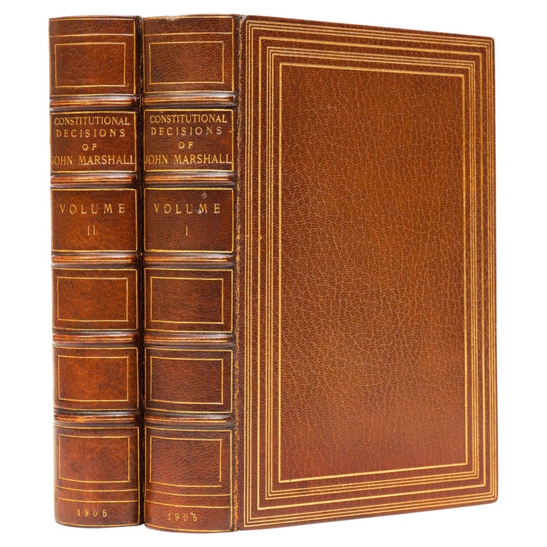 2 Volumes, John Marshall, The Constitutional Decisions. For Sale at 1stDibs