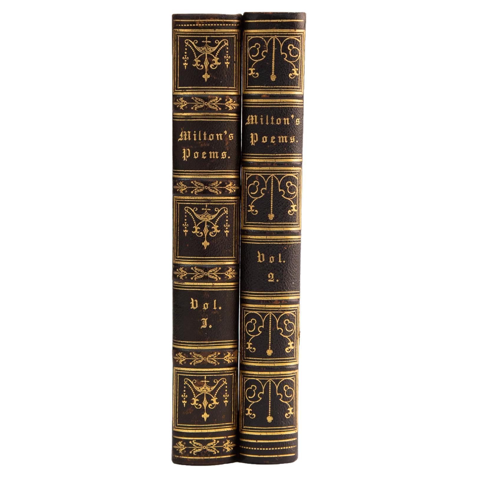 2 Volumes. John Milton, the Poetical Works