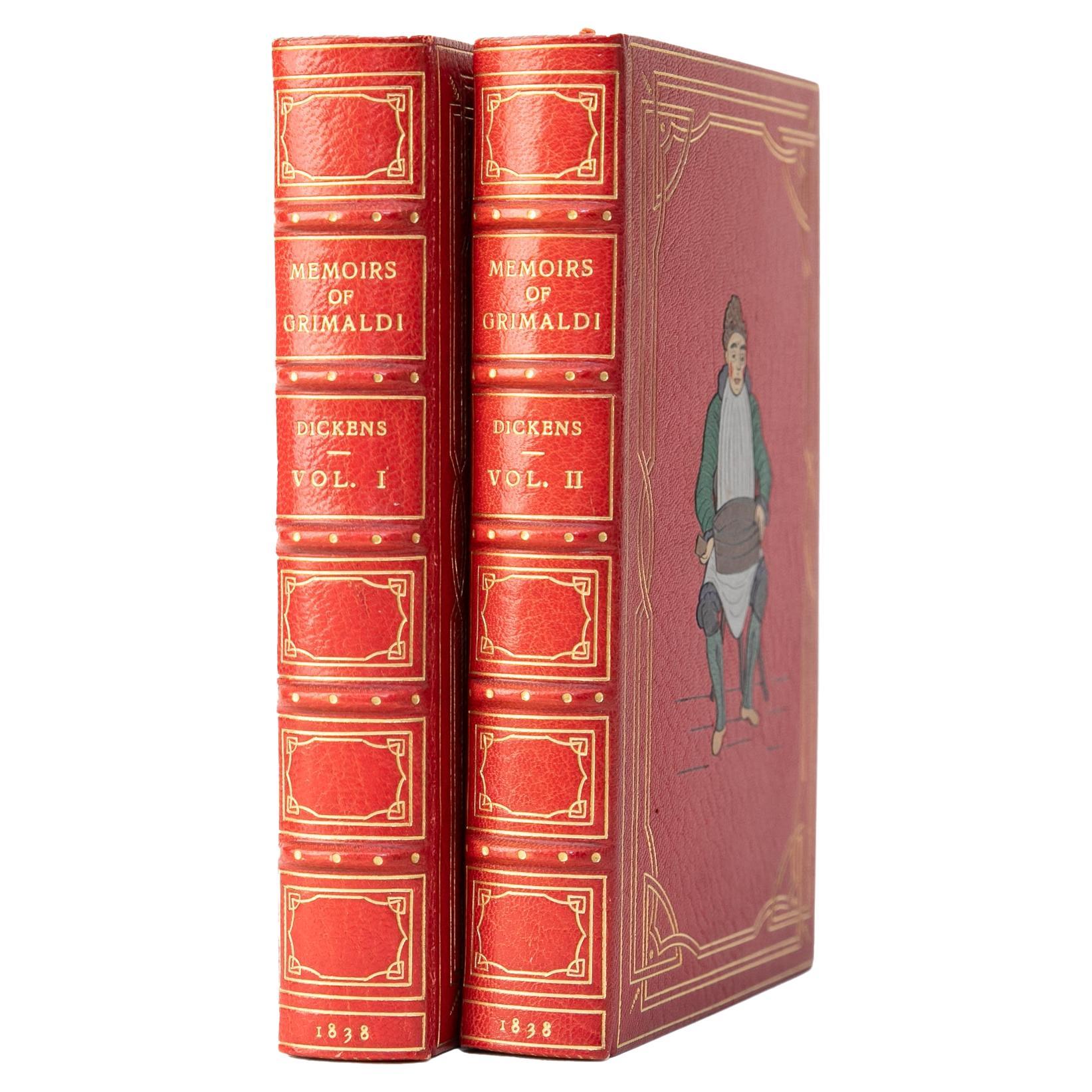 2 Volumes. Charles Dickens, Joseph Grimaldi Memoirs.