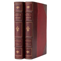 2 Volumes. Joseph Ritson, Robin des Bois.