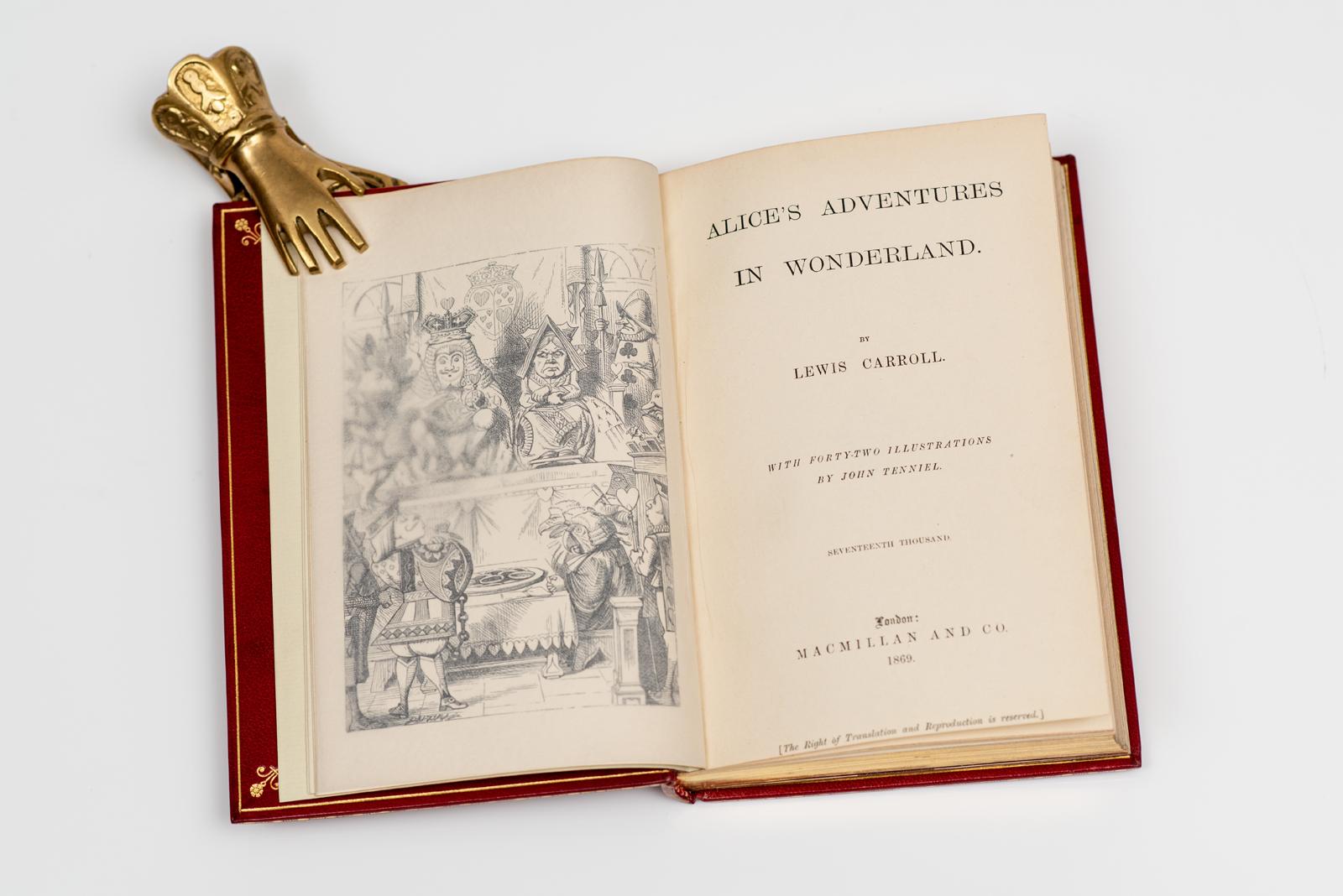 XIX secolo 2 volumi. Lewis Carroll, Alice nel paese delle meraviglie e Attraverso lo specchio.