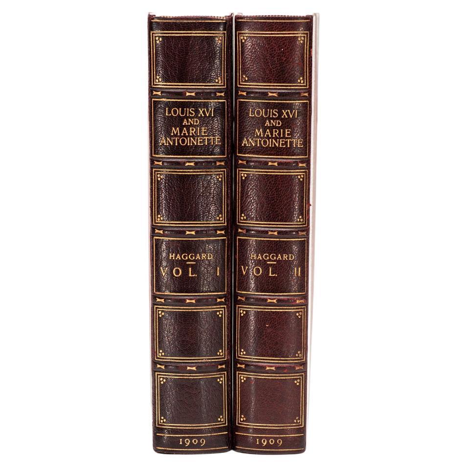 2 Volumes. Lt.Col. Andrew Haggard. Louis XVI et Marie Antoinette. Première édition