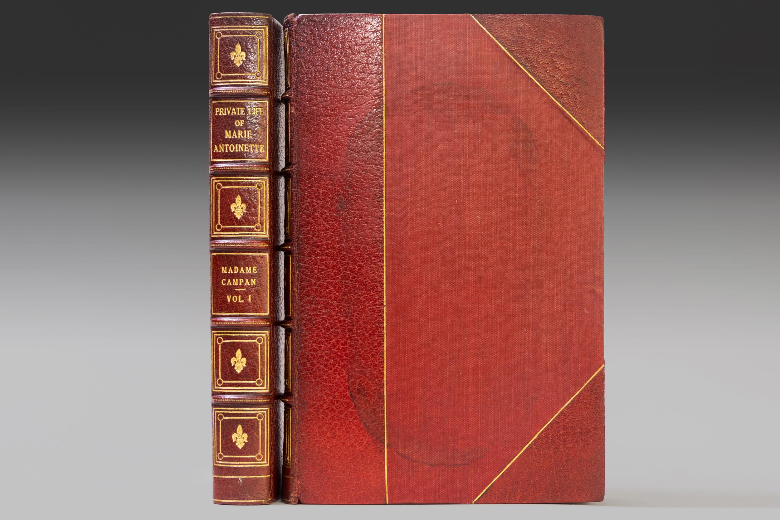 2 Volumes, Madame Campan, the Private Life of Marie Antoinette In Good Condition In New York, NY