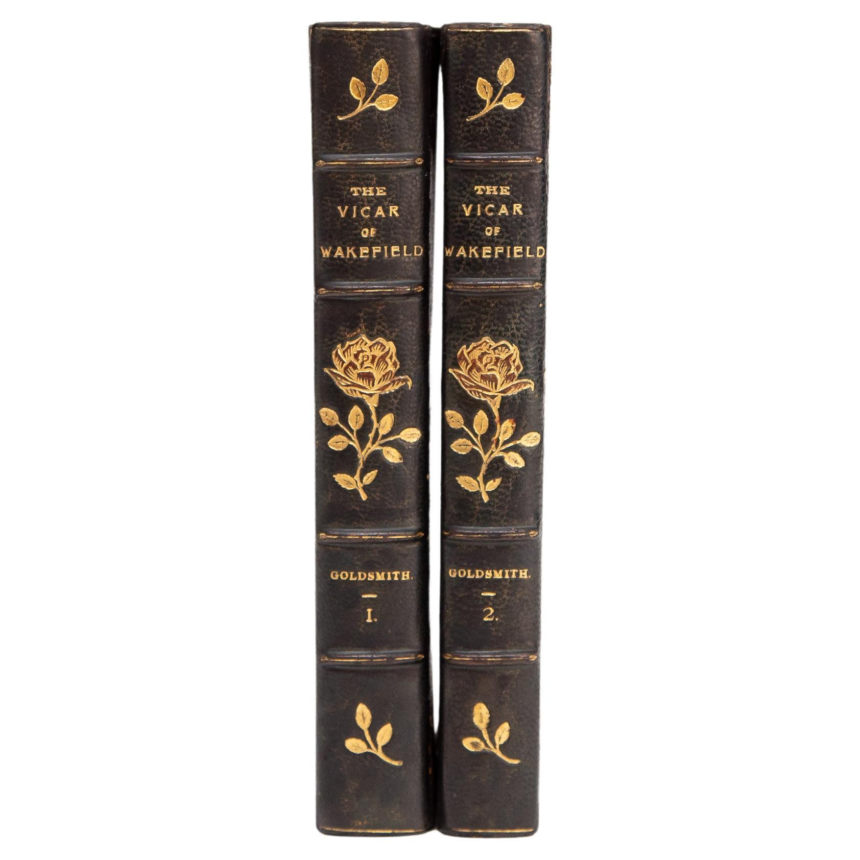 2 Volumes, Oliver Goldsmith, the Vicar of Wakefield For Sale