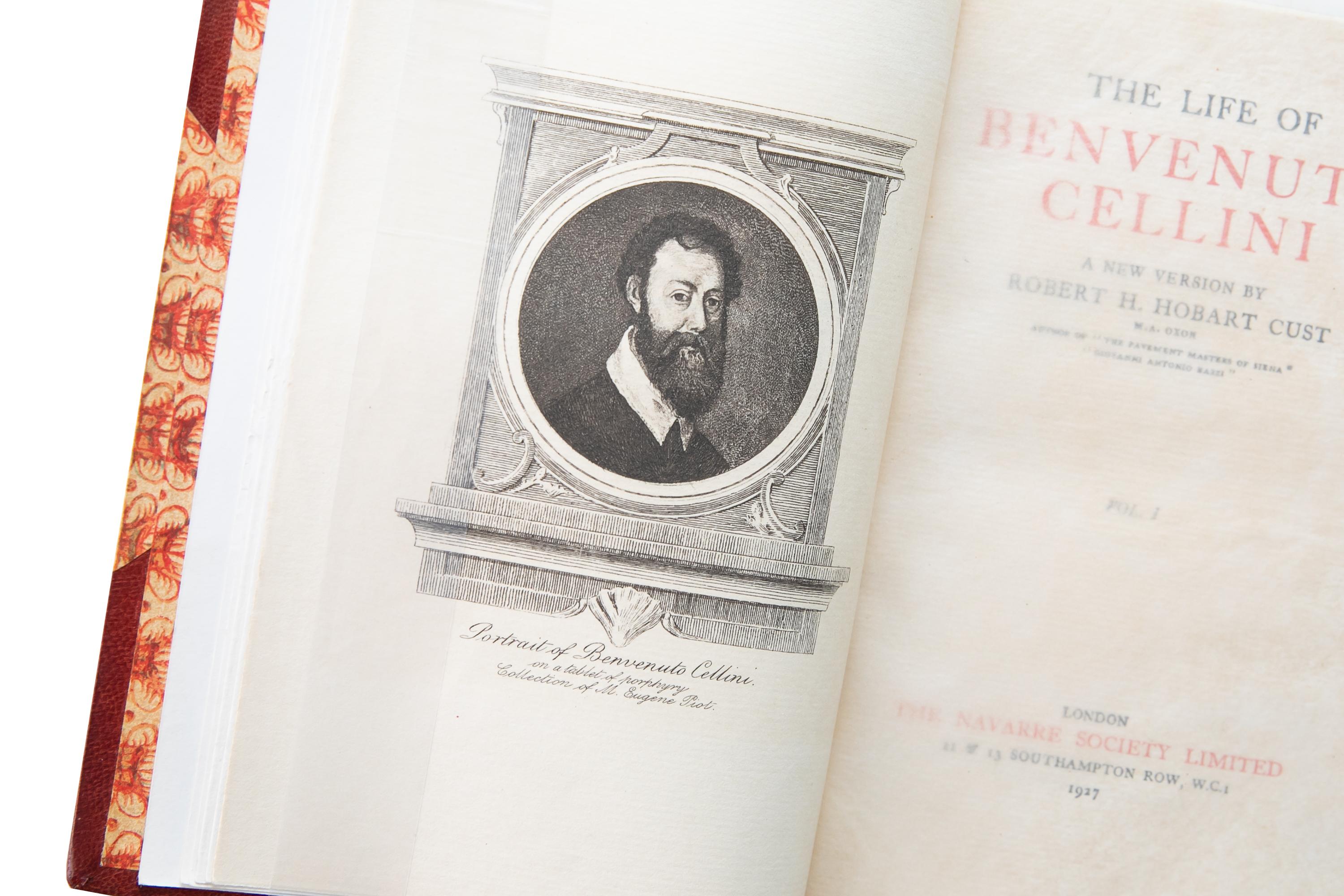 English 2 Volumes. Robert H. Hobart Cust, The Life of Benvenuto Cellini.