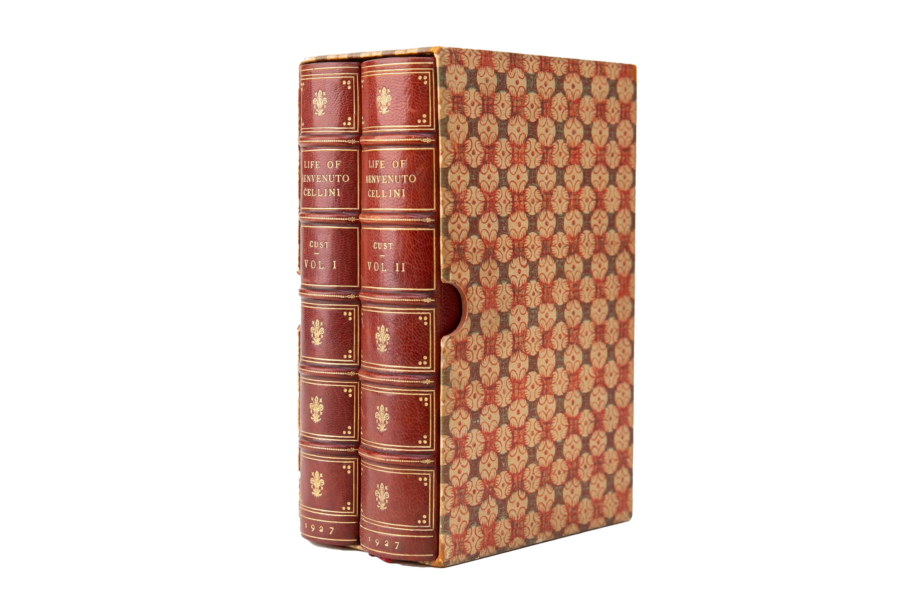 2 Volumes. Robert H. Hobart Cust, The Life of Benvenuto Cellini.