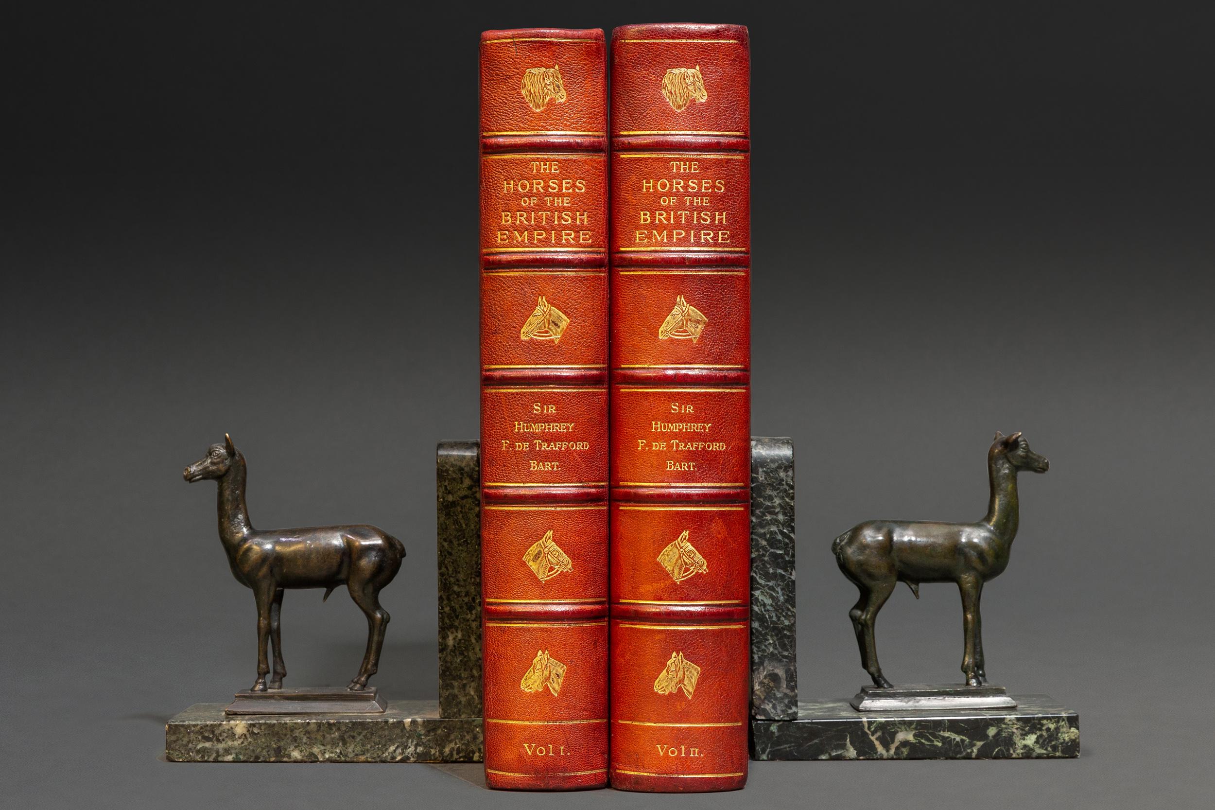 2 Volumes, Sir Humphrey F. DeTrafford, The Horses Of The British Empire In Good Condition In New York, NY