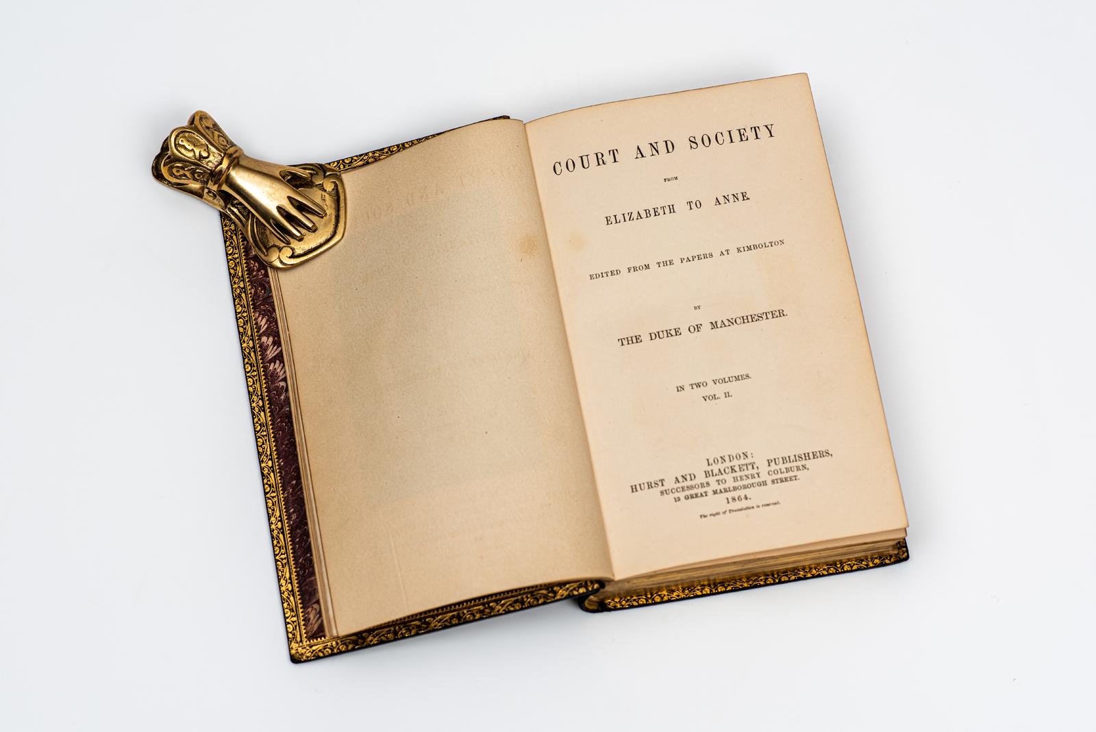 19th Century 2 Volumes. The Duke of Manchester, Court and Society from Elizabeth to Anne.