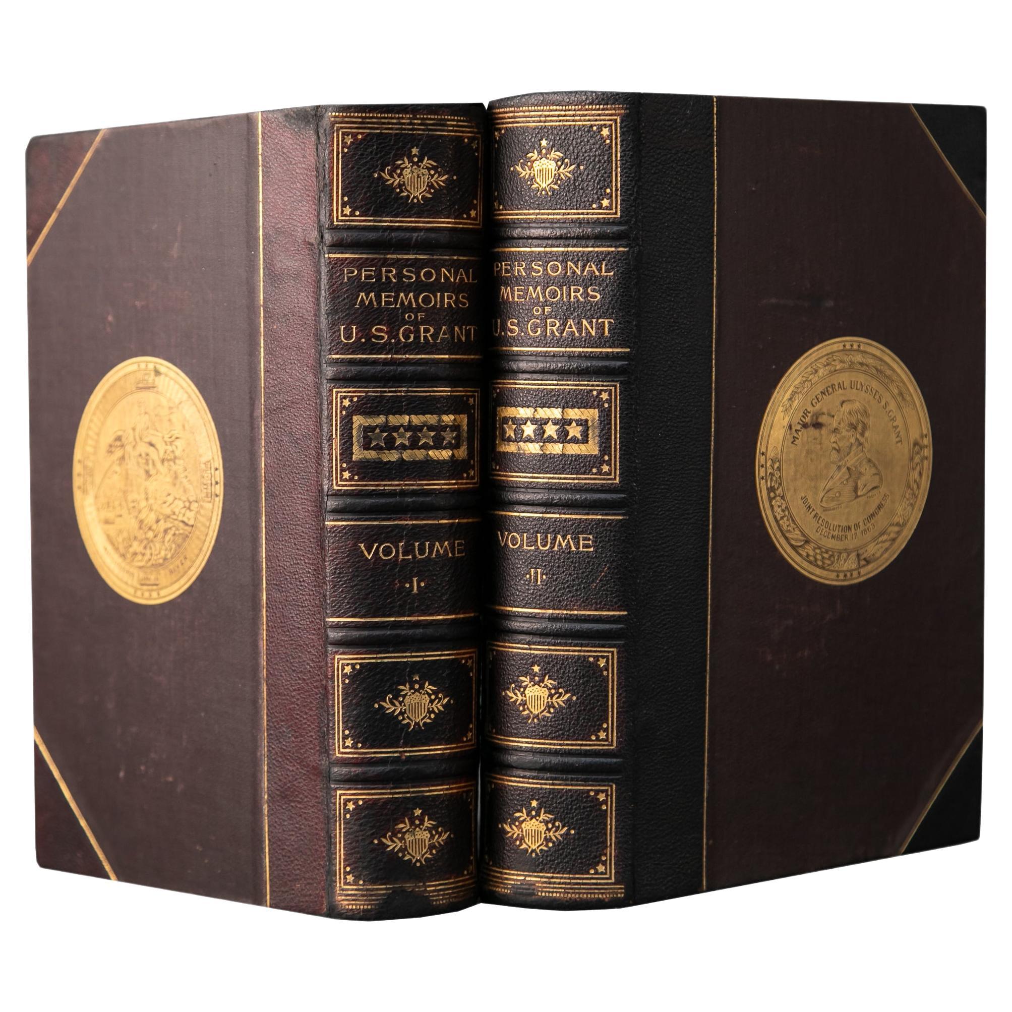 2 Volumes. U.S. Grant, Personal Memoirs.