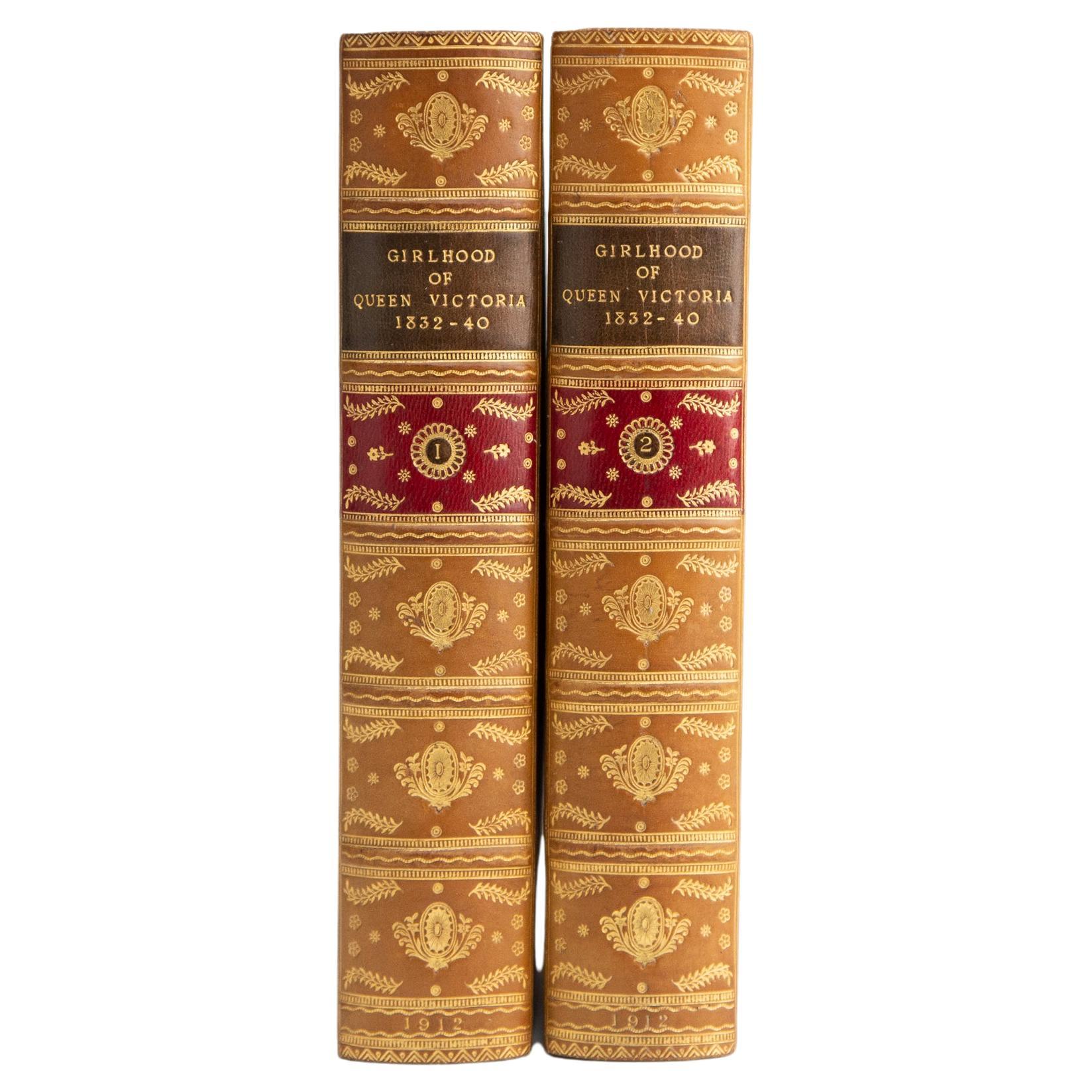 2 Volumes. Viscount Esher, G.C.B., G.C.V.O., The Girlhood of Queen Victoria.