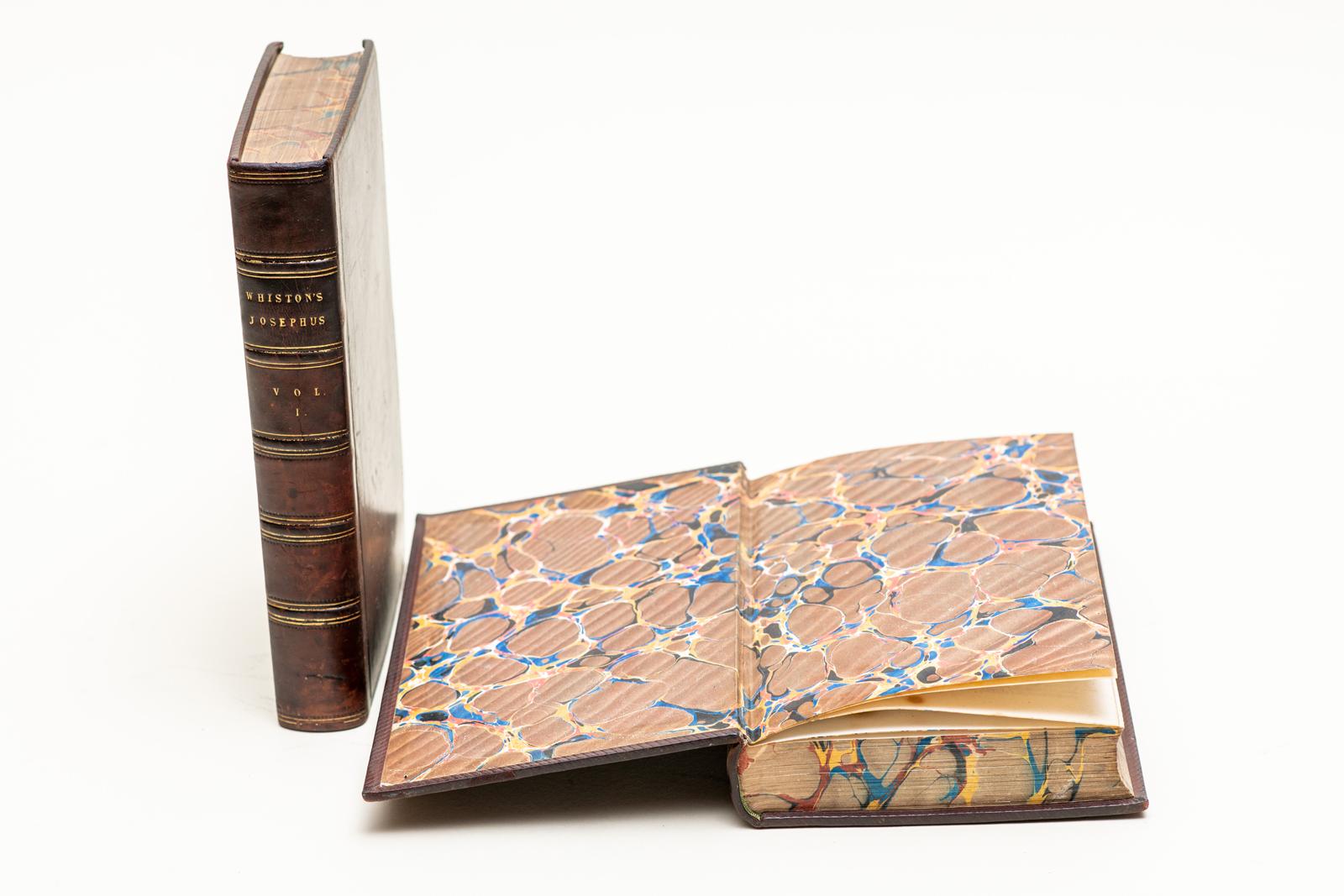 Anglais 2 Volumes. William Whiston, Les œuvres de Flavius Josephus en vente