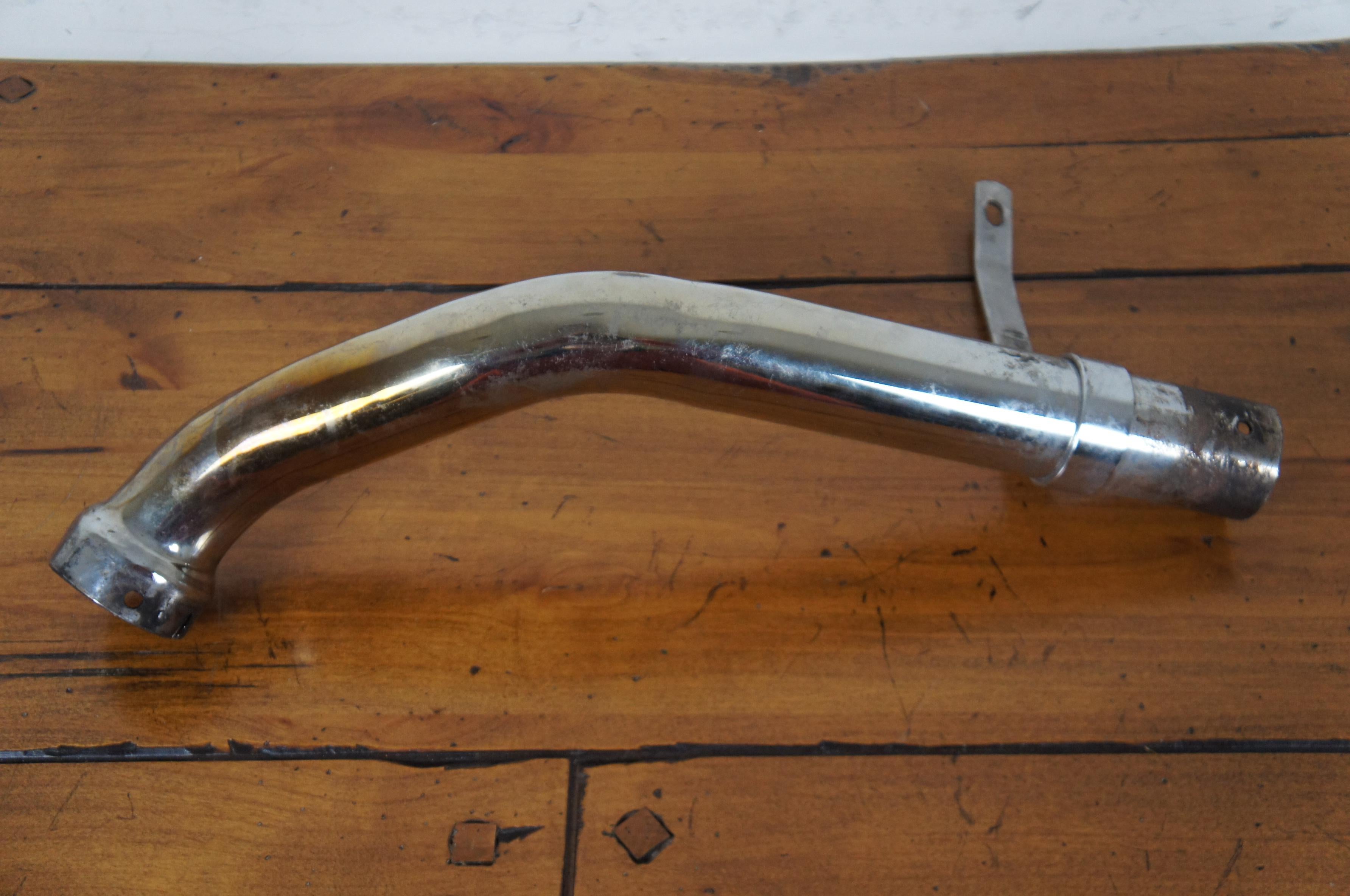 2 Vtg Harley-Davidson 1932-61 OHV Twins Chrome Exhaust Pipes Knuckle Panhead 1