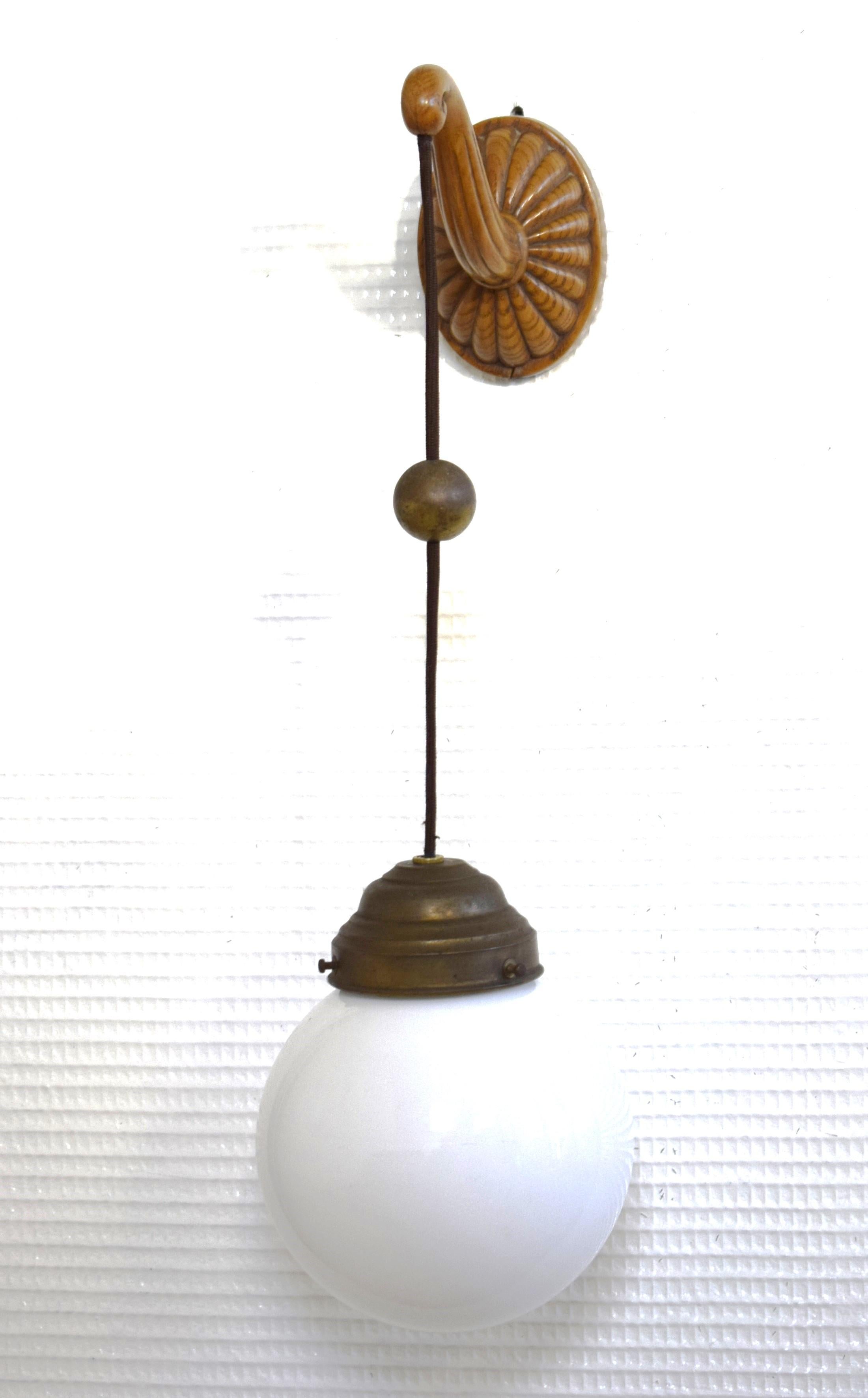2 Wandleuchten von Josef Hoffmann, 1905 (Messing) im Angebot