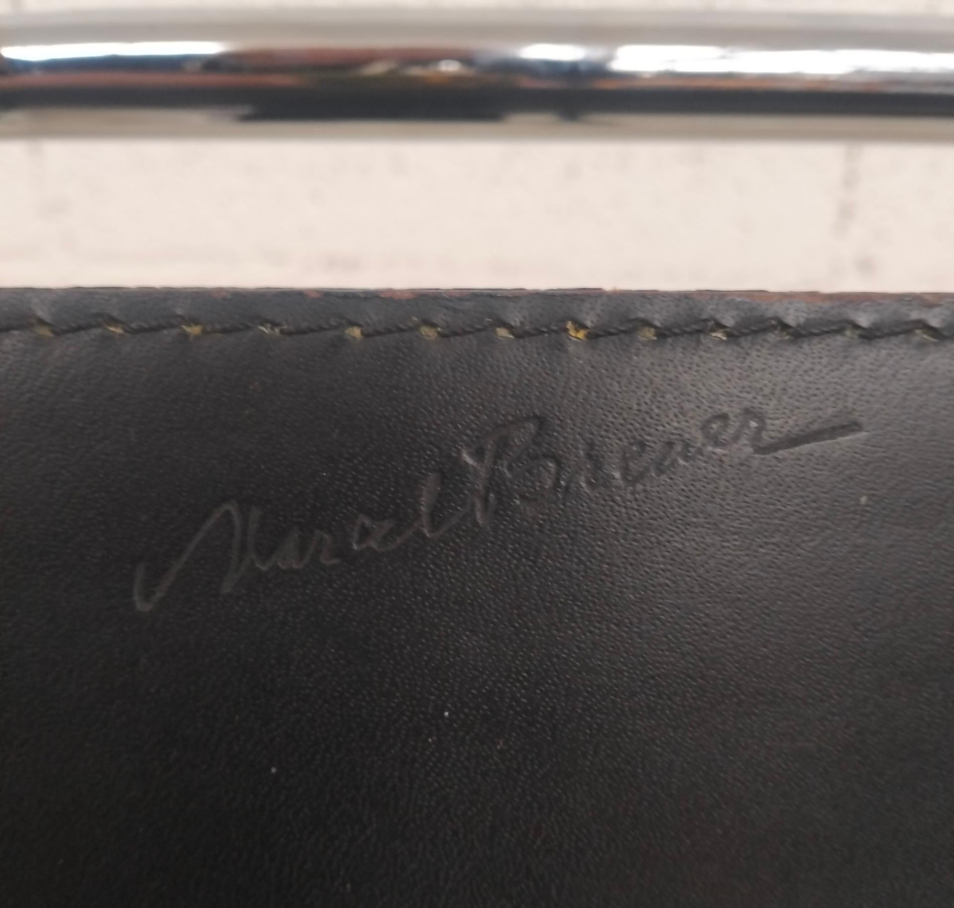 2 Sessel aus verchromtem Wassily-Stahl und Leder von M. Breuer für Gavina 60er, 70er Jahre im Angebot 7