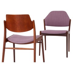 2 chaises vintage Wilkhahn Allemagne teck des années 1960