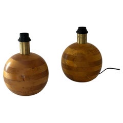 2 Wooden Lamps From The 70s