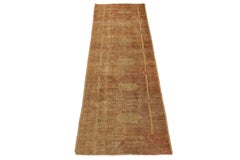 2 x 6 Handcrafted Vintage Turkish Anatolian Rust Wool Runner