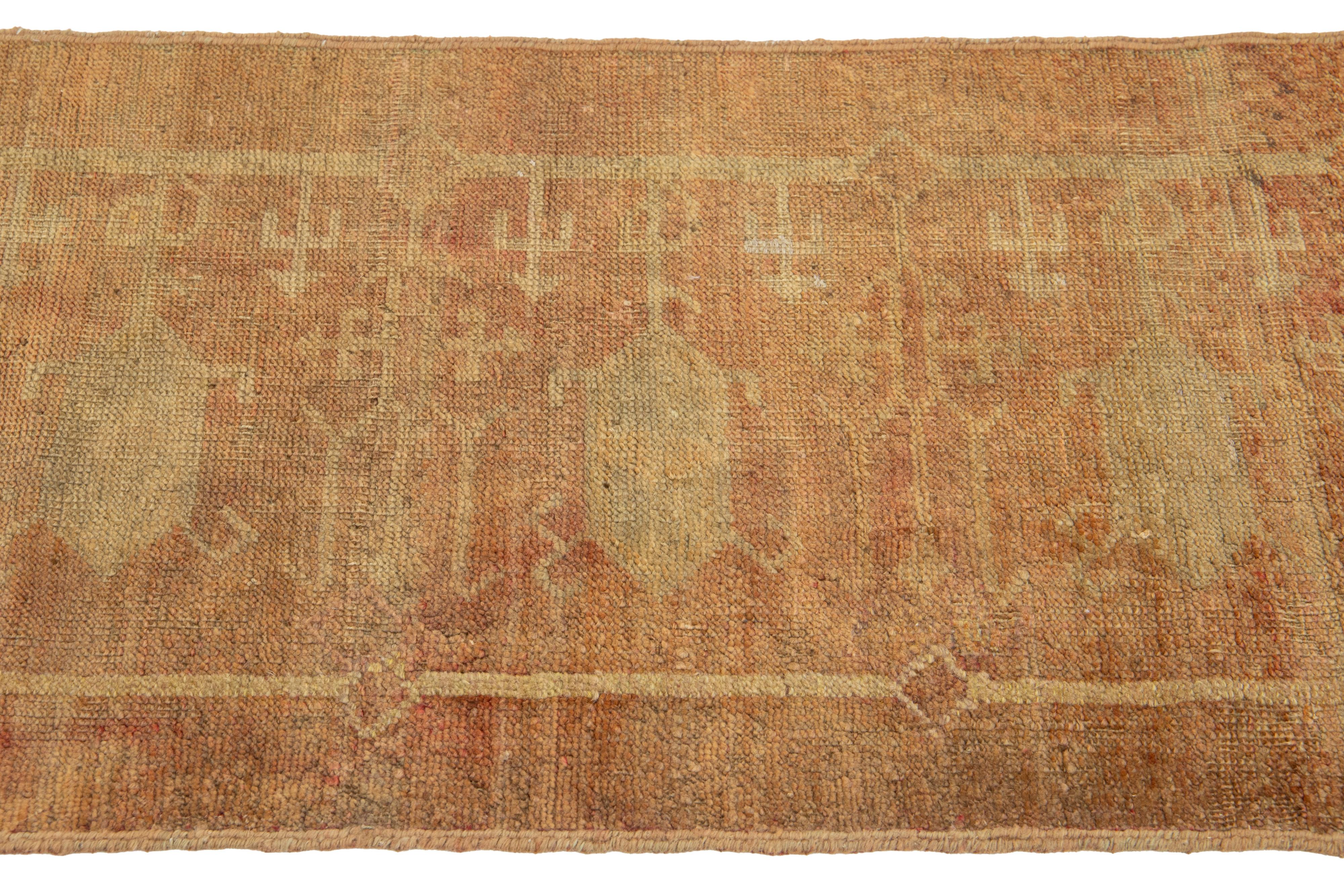 2 x 6 Runner in lana ruggine turco anatolico vintage realizzato a mano In condizioni ottime in vendita a Norwalk, CT