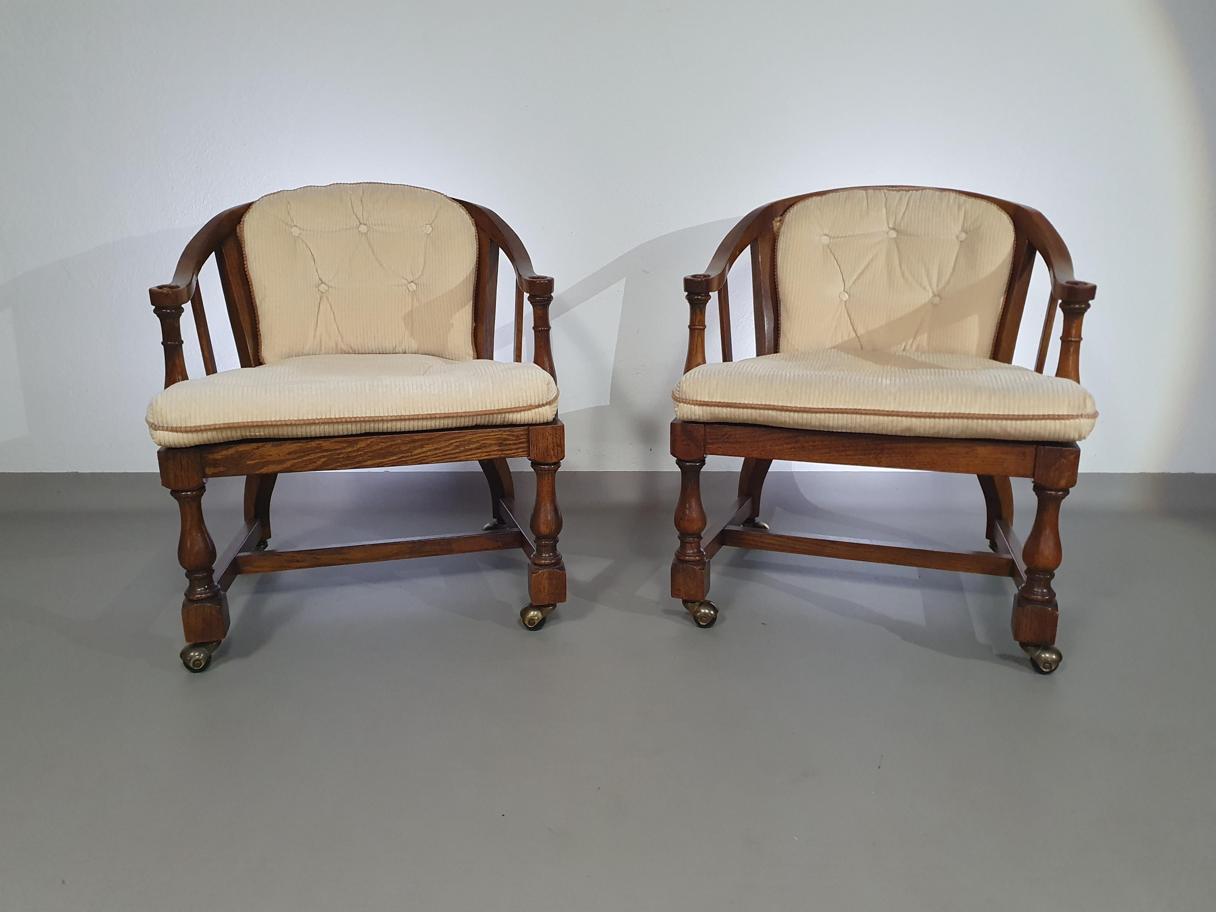 American 2 x armchairs Drexel Heritage Furnishings Inc. USA By Shirley Brackett  For Sale