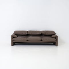 2 x Maralunga 3-seater sofa by Vico Magistretti