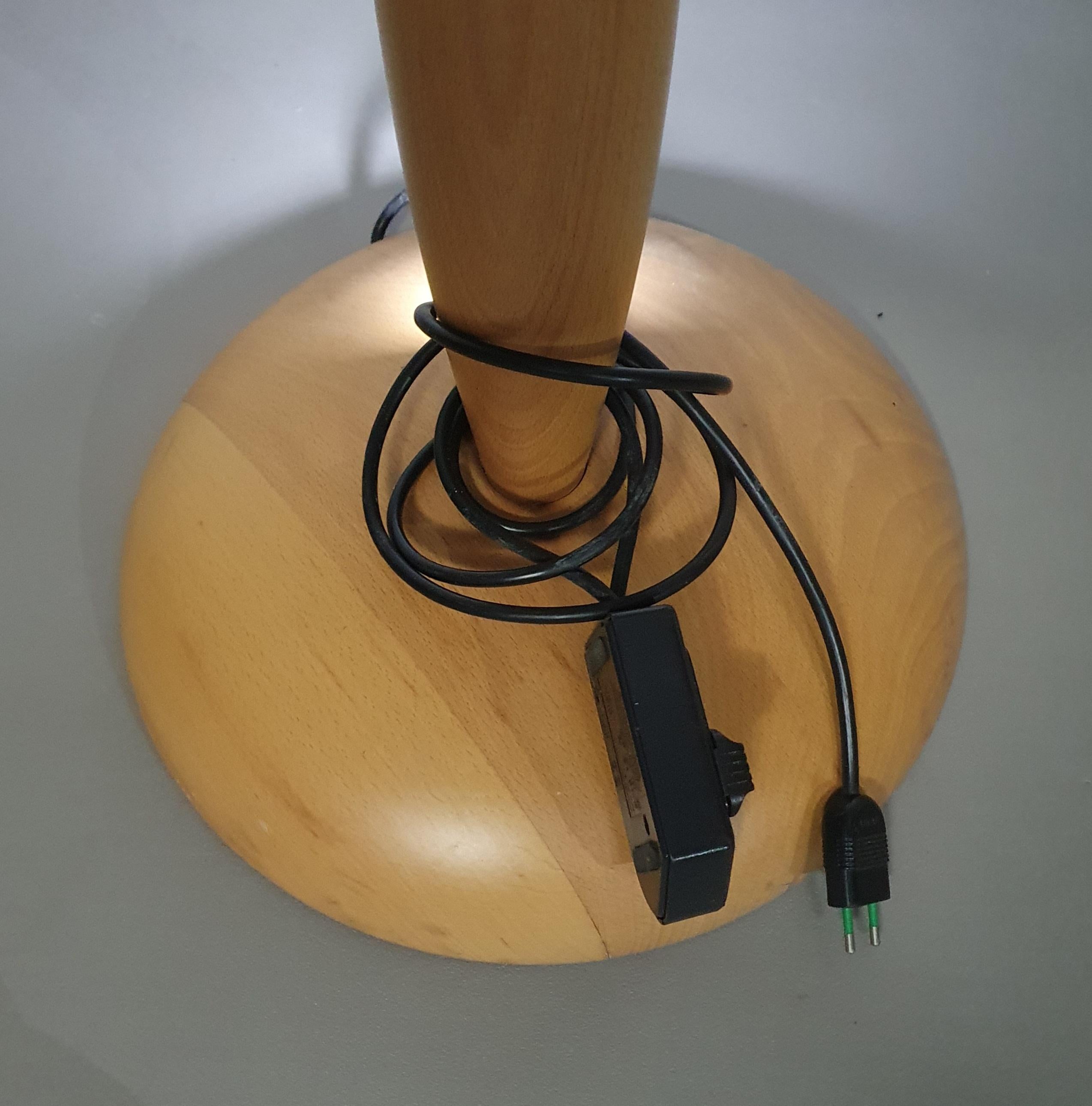 2 x Marco Agnoli for Pierantonio Bonacina XL / Flûte Floor Lamp in Cane and Wood For Sale 3