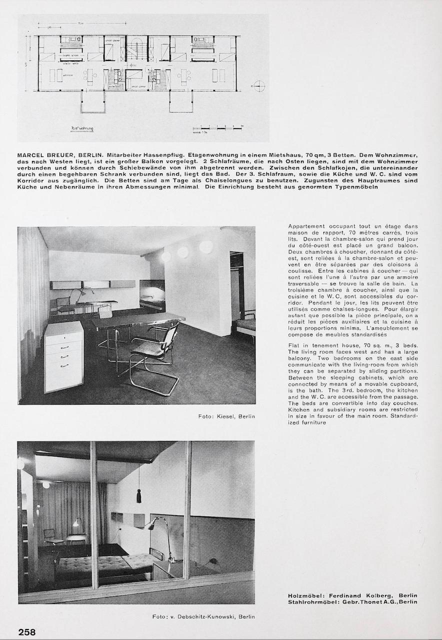 German 2 x original Bauhaus Armchair, B64 by Marcel Breuer for Thonet 1930 (Cescachair) For Sale