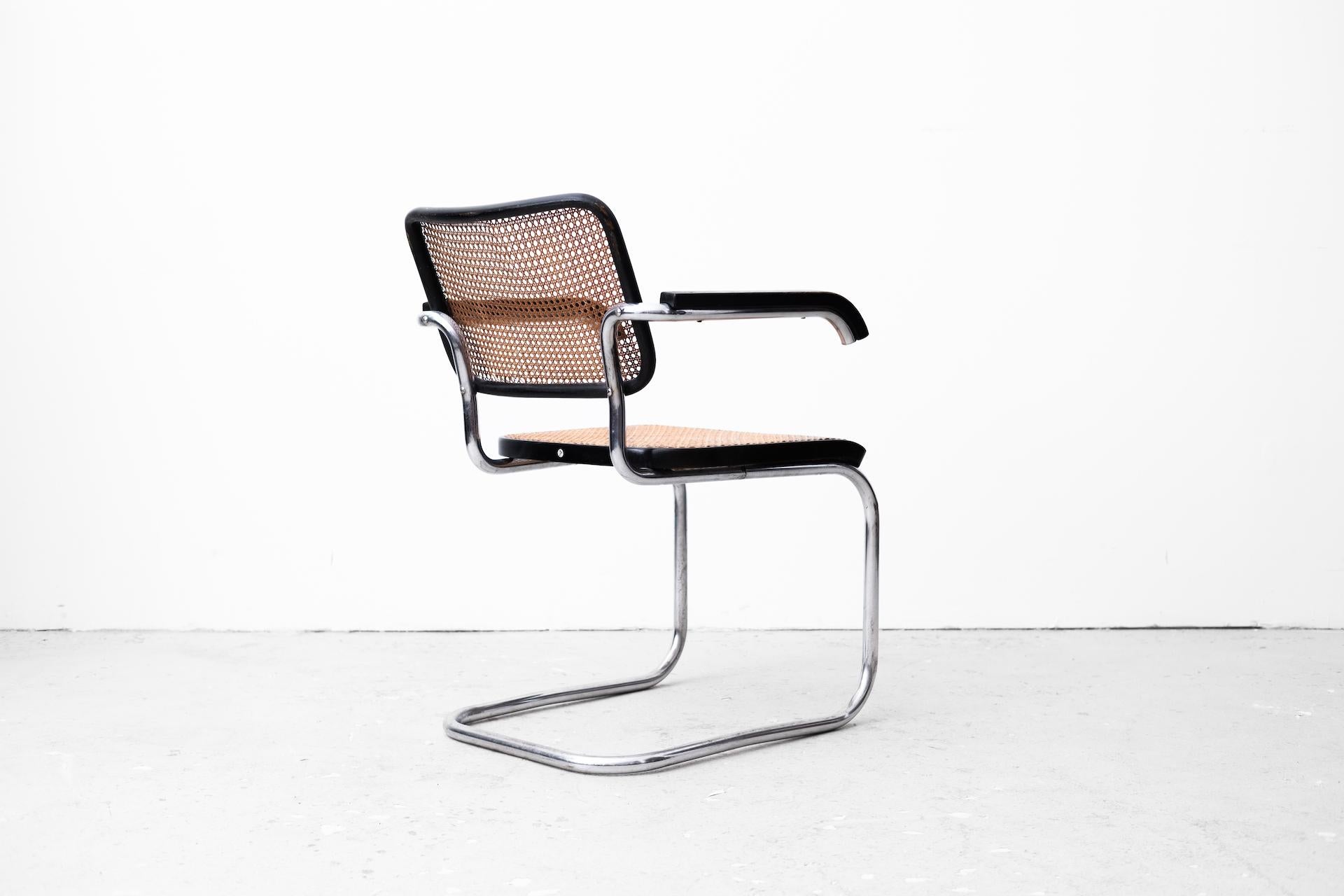 2 x original Bauhaus Armchair, B64 by Marcel Breuer for Thonet 1930 (Cescachair) For Sale 2