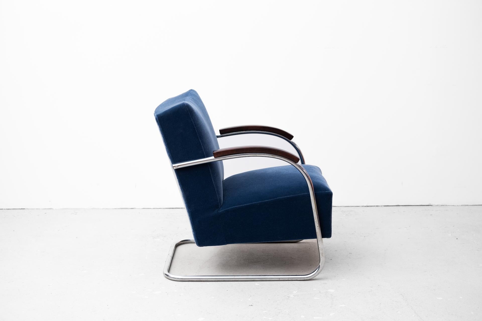 2 x original Bauhaus Fauteuil by Anton Lorenz for Mücke Melder, Typ FN21 (1935) For Sale 9