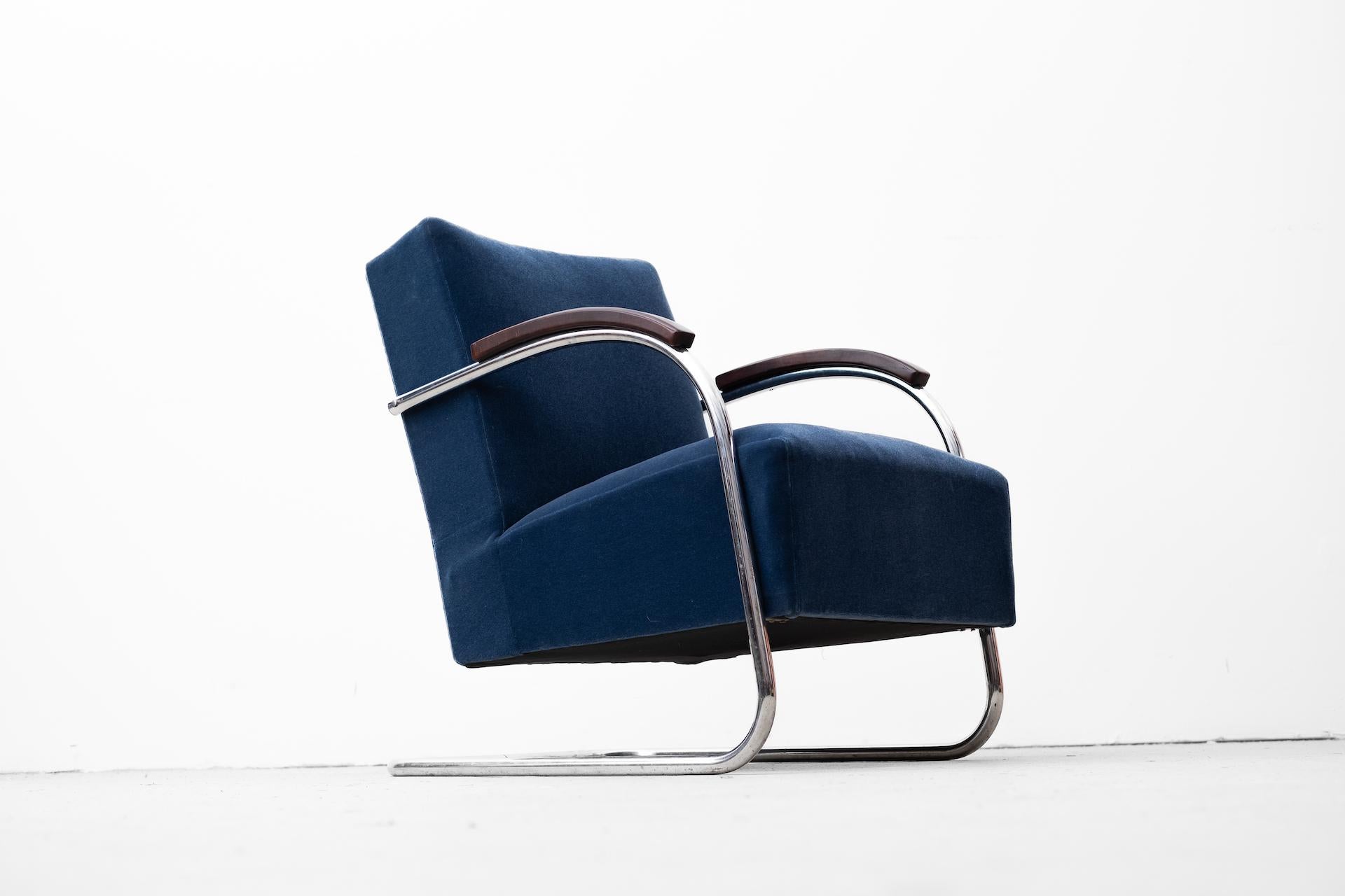 2 x original Bauhaus Fauteuil by Anton Lorenz for Mücke Melder, Typ FN21 (1935) For Sale 11