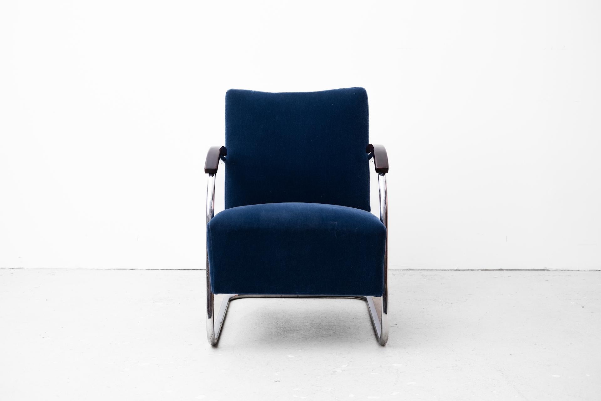 Czech 2 x original Bauhaus Fauteuil by Anton Lorenz for Mücke Melder, Typ FN21 (1935) For Sale