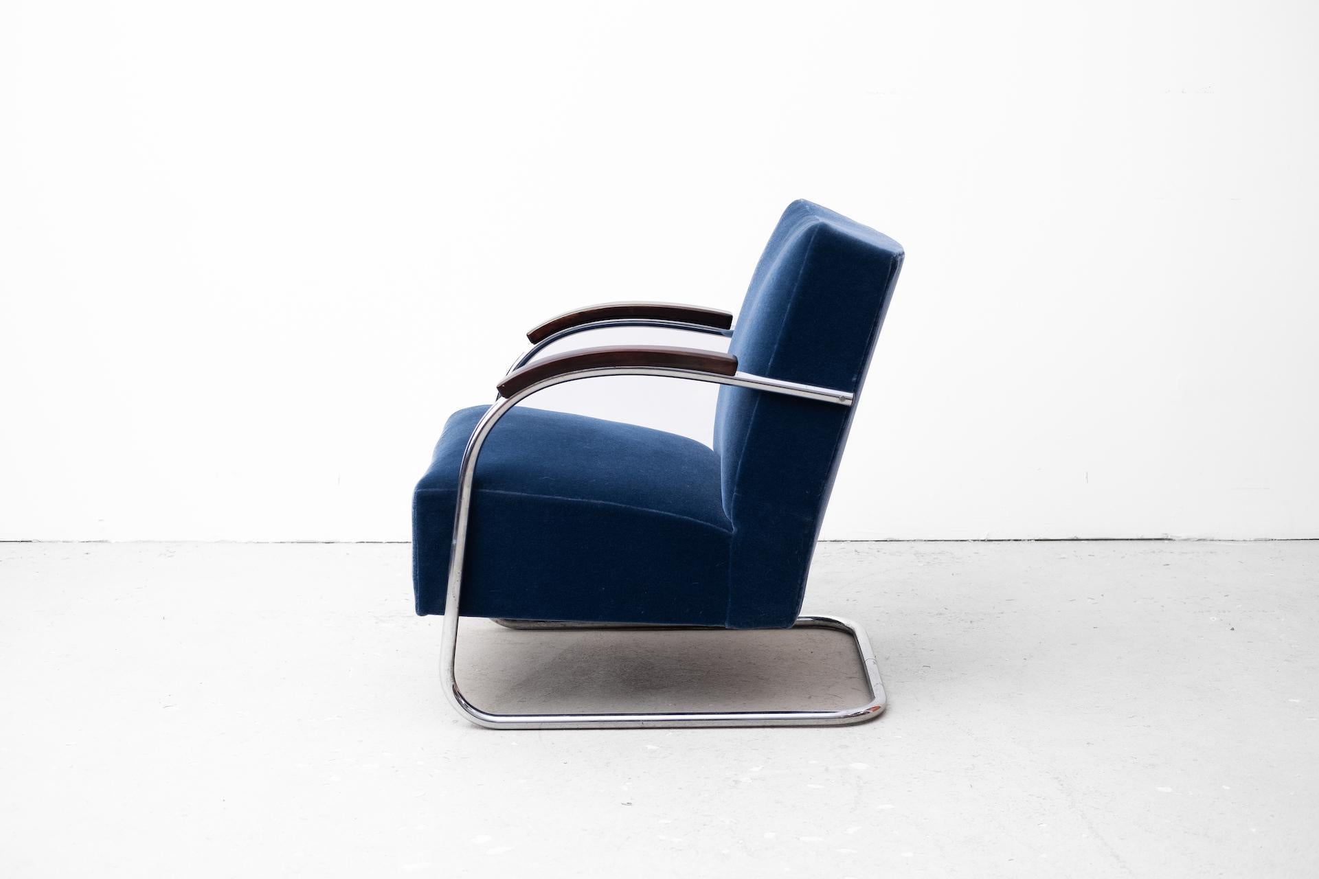 2 x original Bauhaus Fauteuil by Anton Lorenz for Mücke Melder, Typ FN21 (1935) For Sale 1