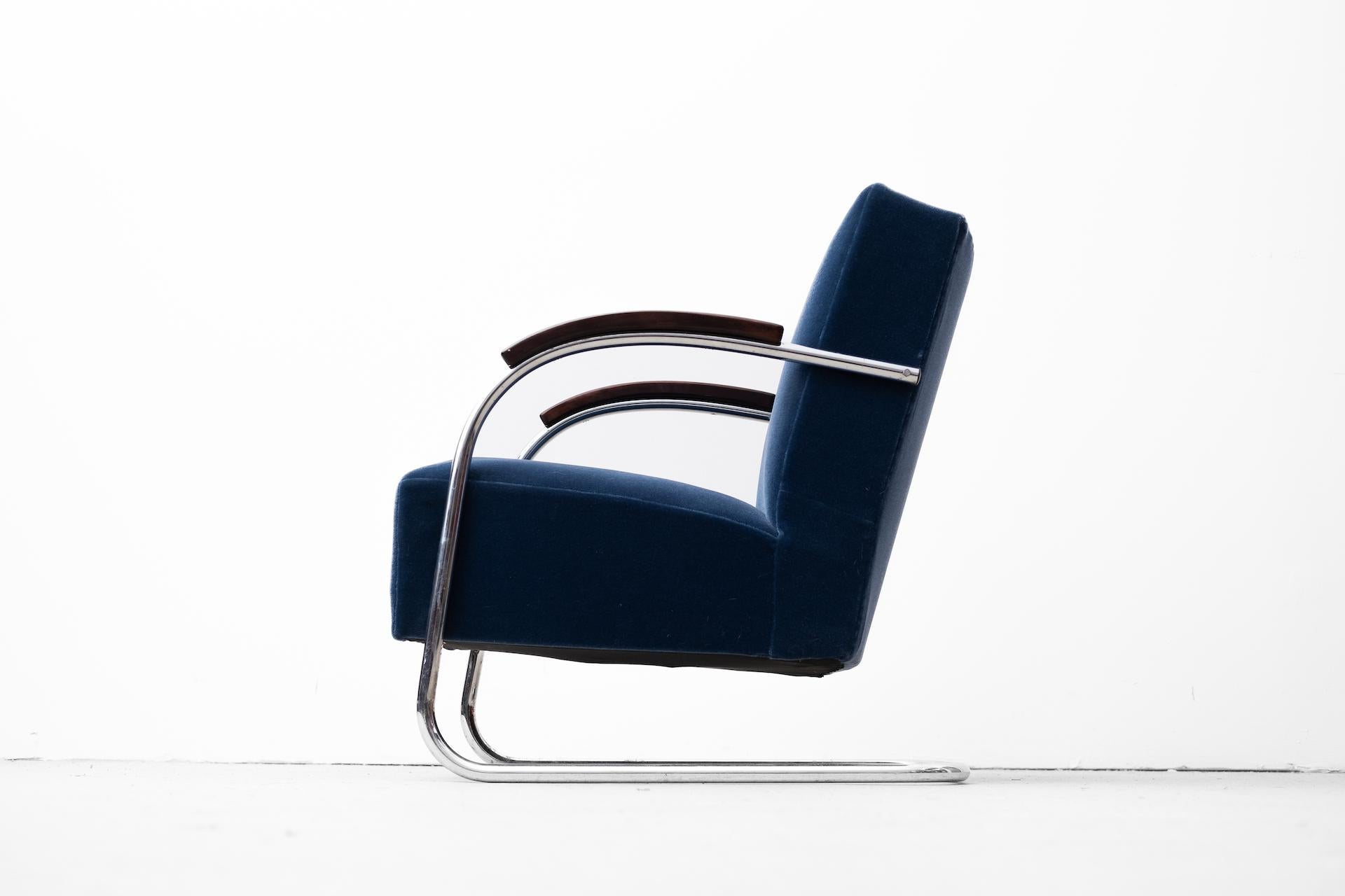 2 x original Bauhaus Fauteuil by Anton Lorenz for Mücke Melder, Typ FN21 (1935) For Sale 3