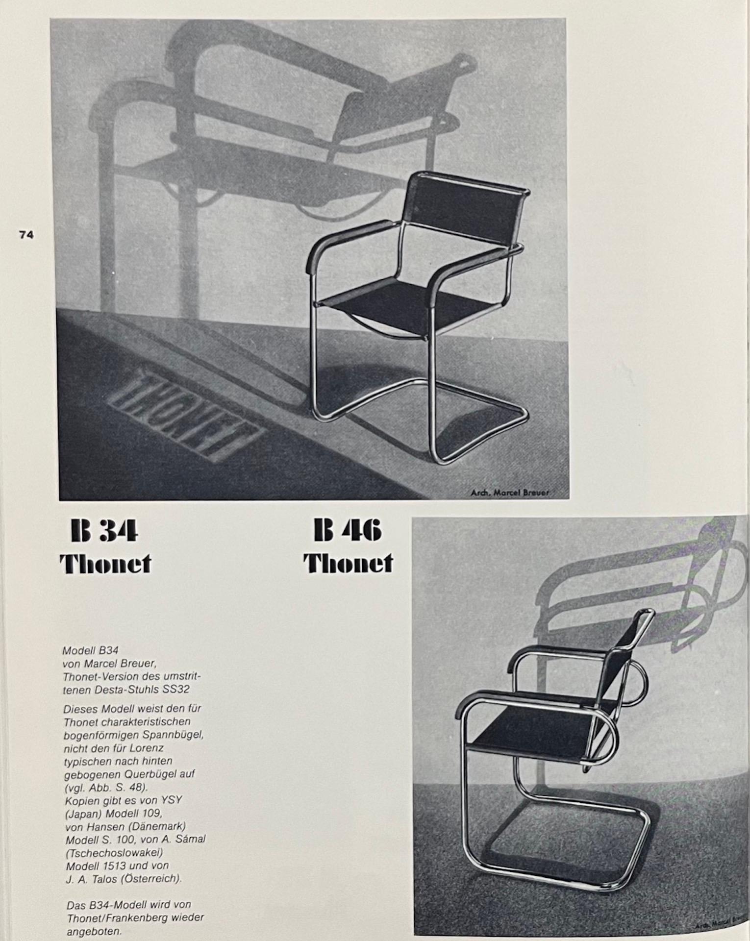 2 x Original Bauhaus Stahlrohr Stuhl, Marcel Breuer für Slezak (Modell K8), 1930 im Angebot 2