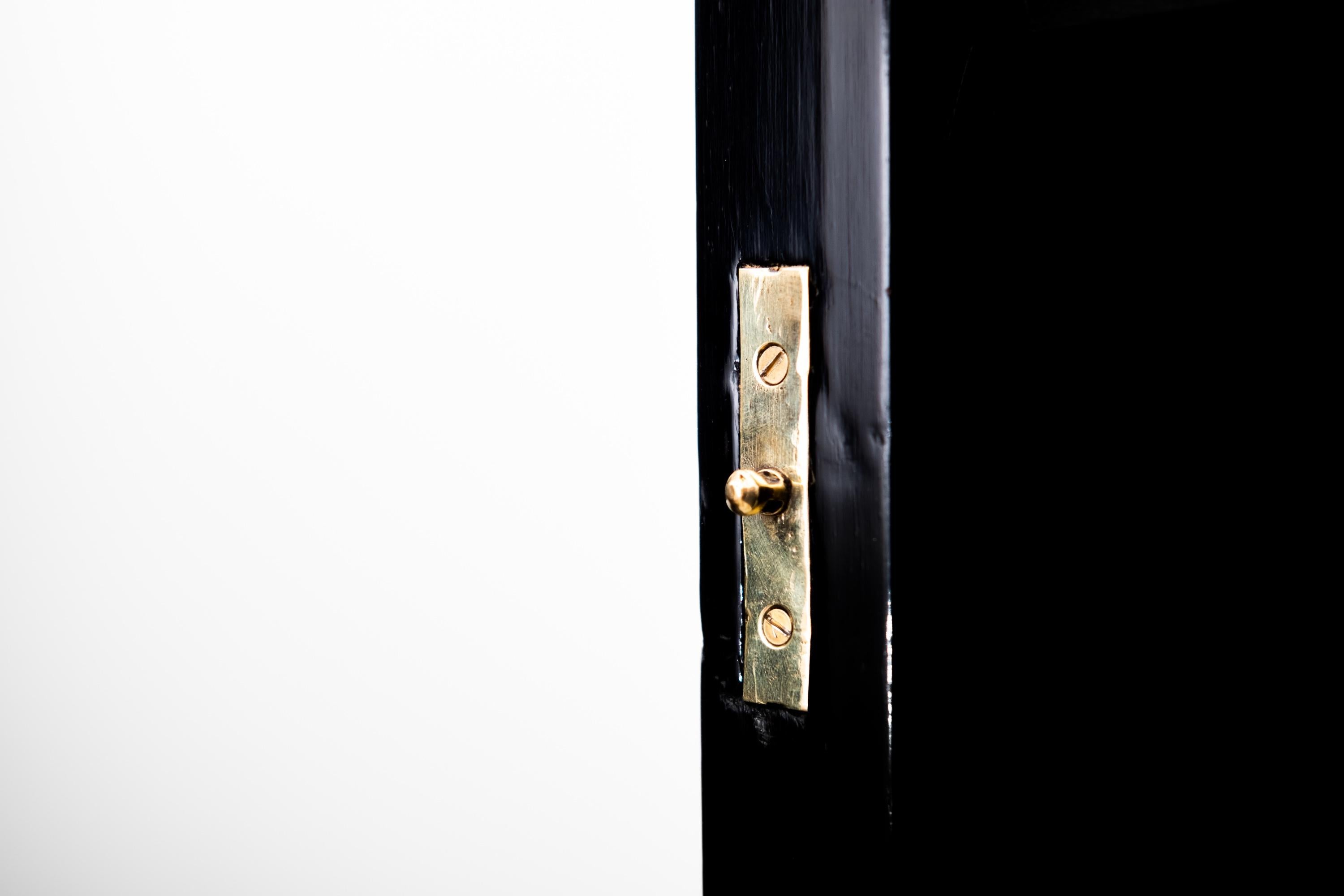 2 x original secessionist pillar cabinet by Sigmund Oppenheim (Vienna ca. 1910) For Sale 9