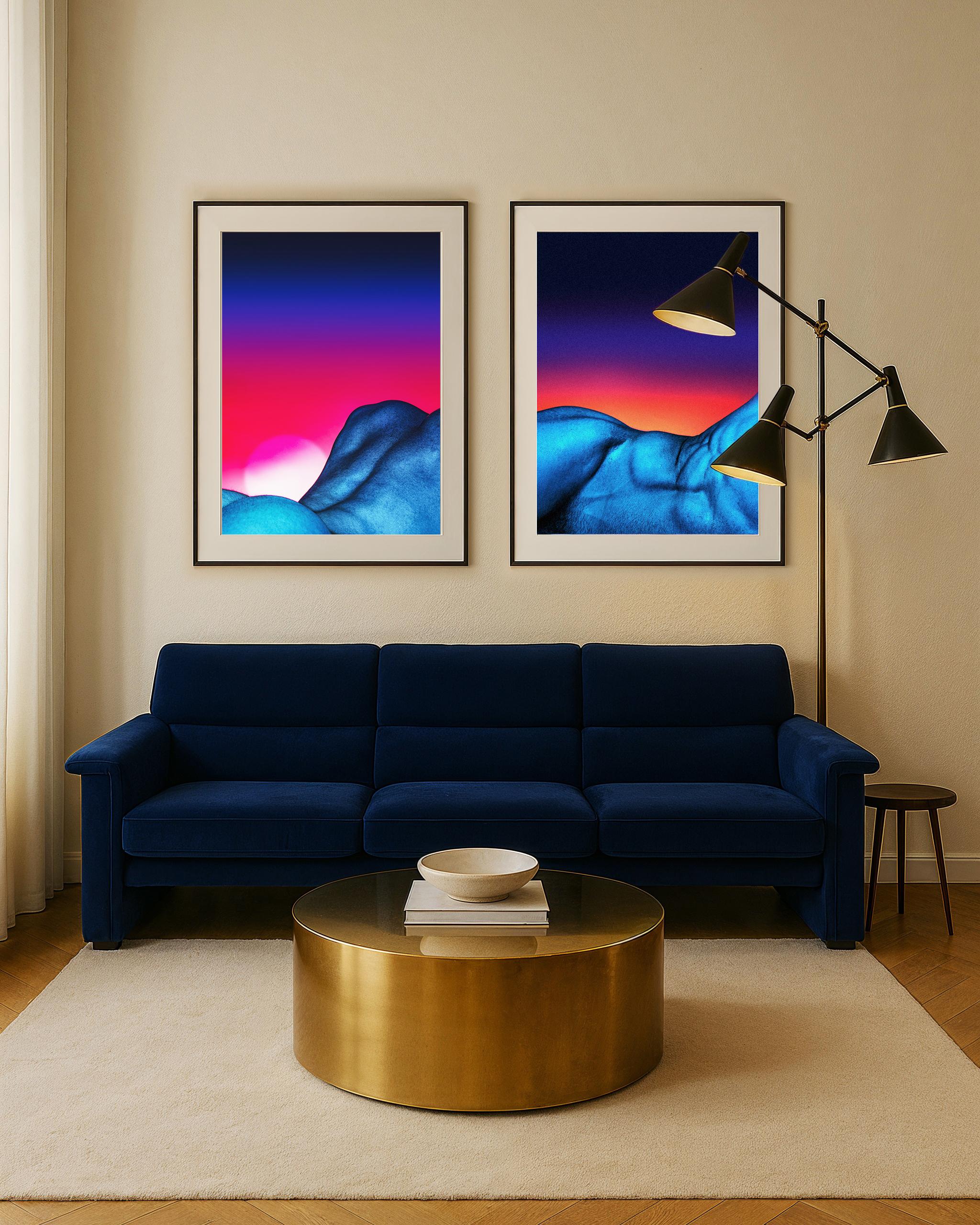 Fotodruck von George Cassapides, gedruckt auf Giclée-Archivierungspapier.

Dieses Werk ist Teil einer limitierten Serie der Künstlerin, die die Spannung zwischen Sinnlichkeit und Abstraktion durch lebhafte Farbverläufe, florale Symbolik und die