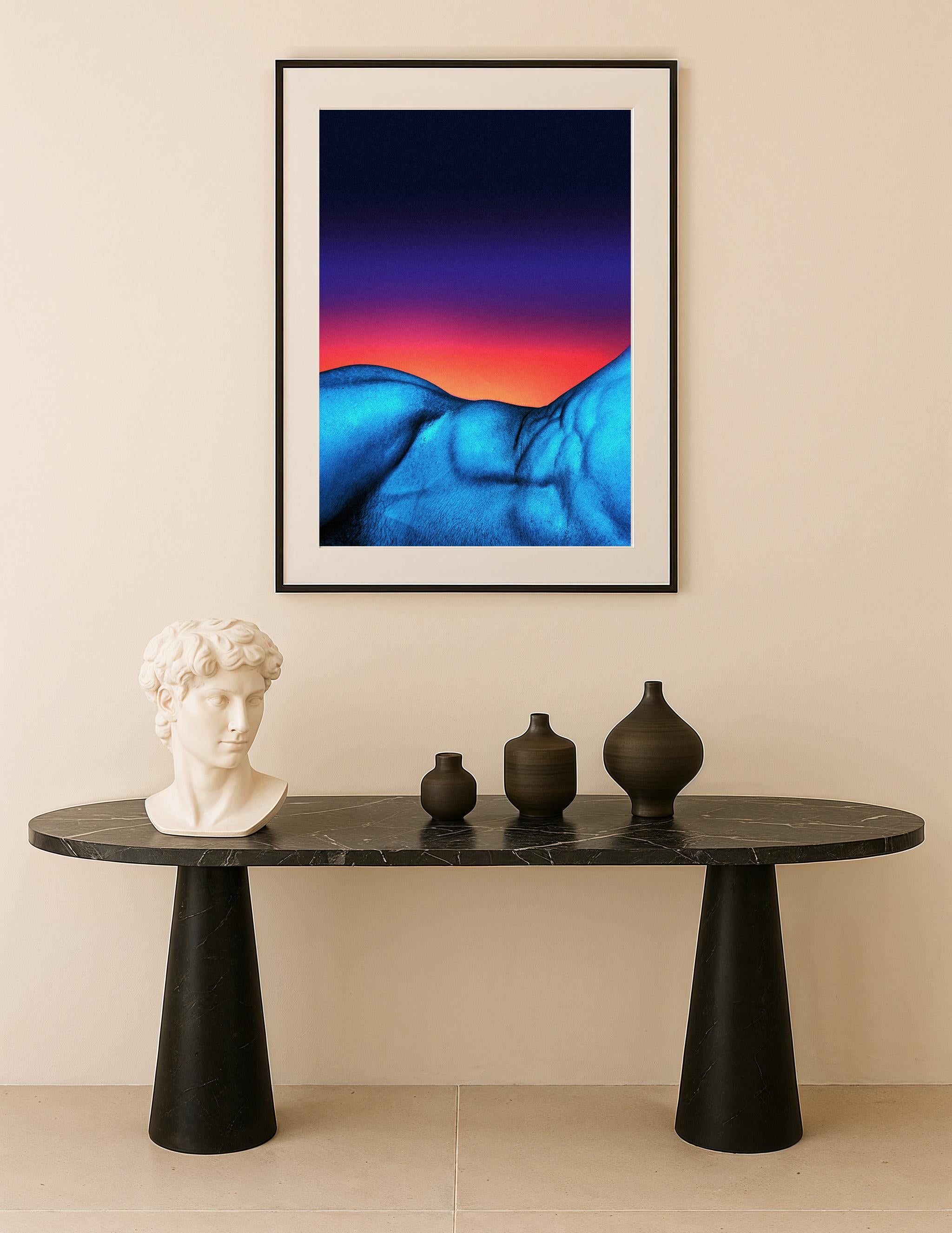 2 x Fotodrucke 'Crimson Twilight-Horizon Blush' 70x100 G. Cassapides (21. Jahrhundert und zeitgenössisch) im Angebot