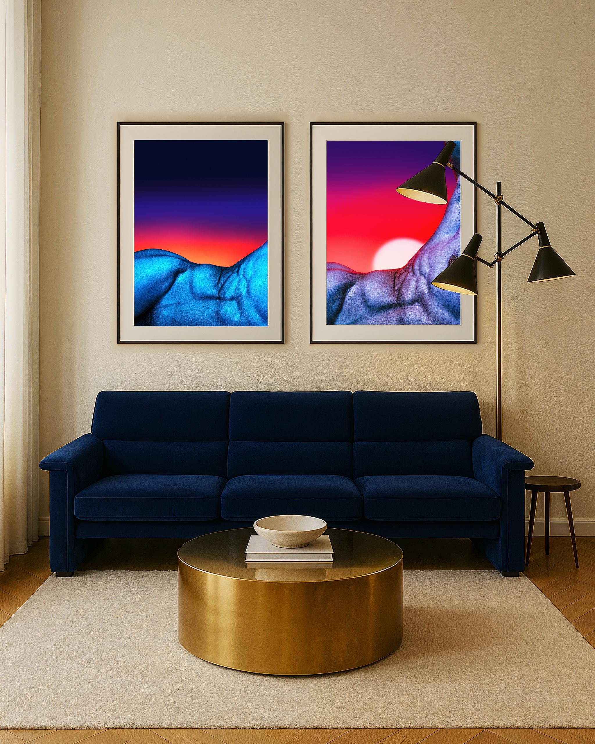 Épreuve photographique de George Cassapides imprimée sur papier d'archivage Giclée.

Cet ensemble d'œuvres fait partie d'une série limitée de l'artiste qui explore la tension entre la sensualité et l'abstraction à travers des dégradés de couleurs