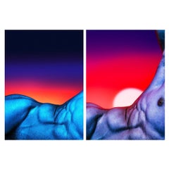 2 x Impresiones fotográficas "Luminiscencia crepuscular - Rubor del horizonte" 70x100 G. Cassapides