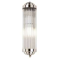 2 xArt Deco Wall Sconce by Sofar, Hand-Crafted Brass & Glass, Europe