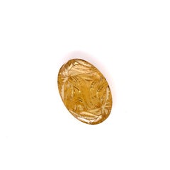 2 Yellow Green Amethyst Carving 89.92 cts