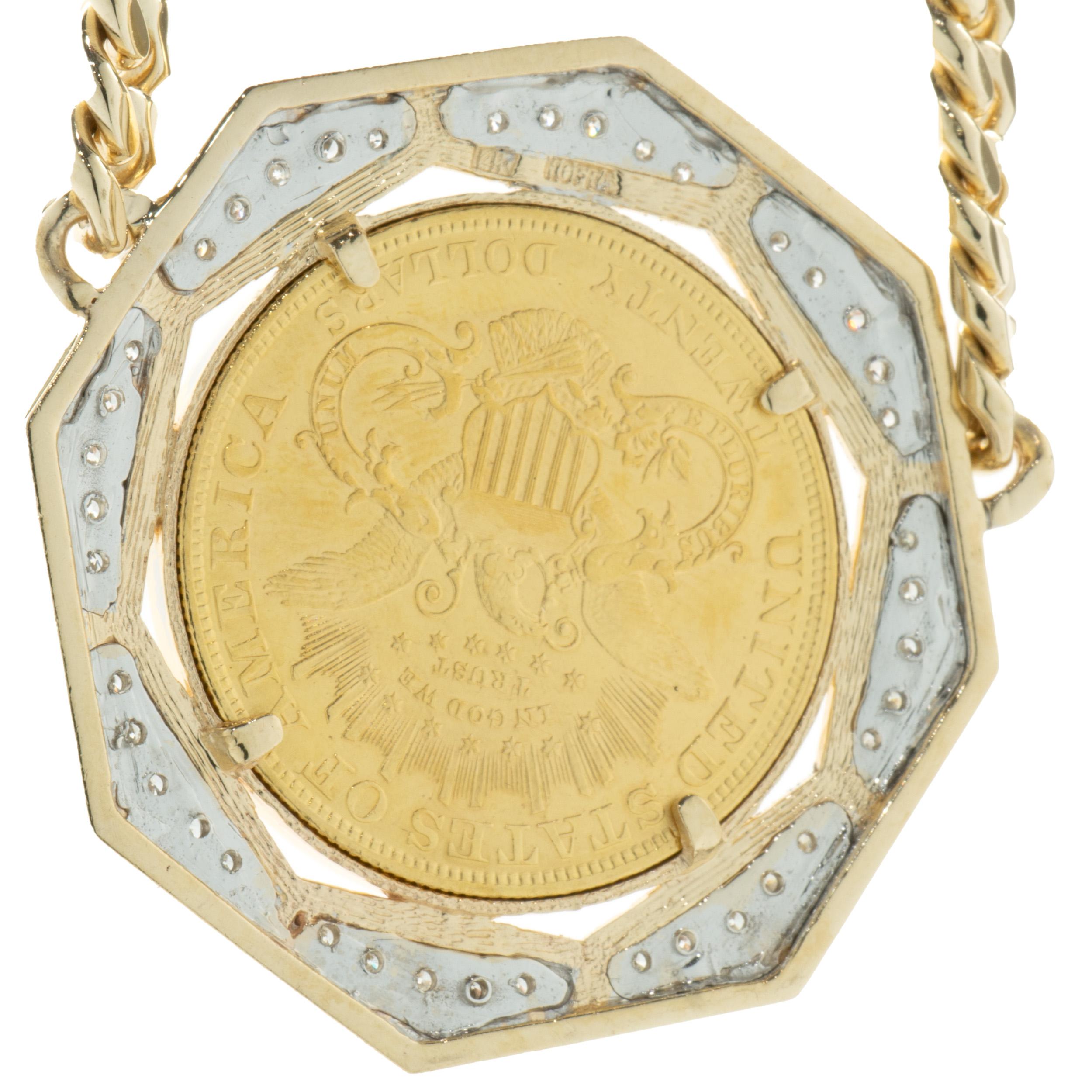 1904 20 dollar gold coin necklace