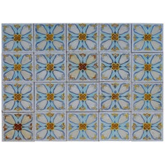 20 Art Deco Relief Tiles by Gilliot , 1930