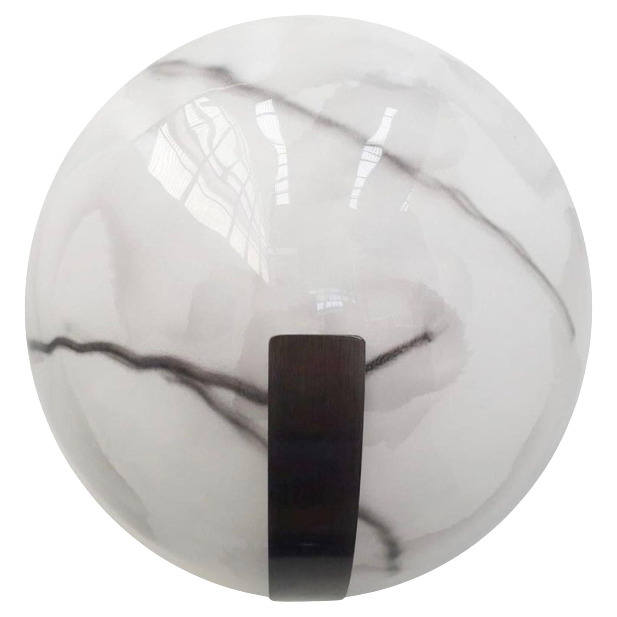 "20 VERFÜGBAR" Marmorierter Murano-Glas-Wandleuchter, Italien, 1970er Jahre.