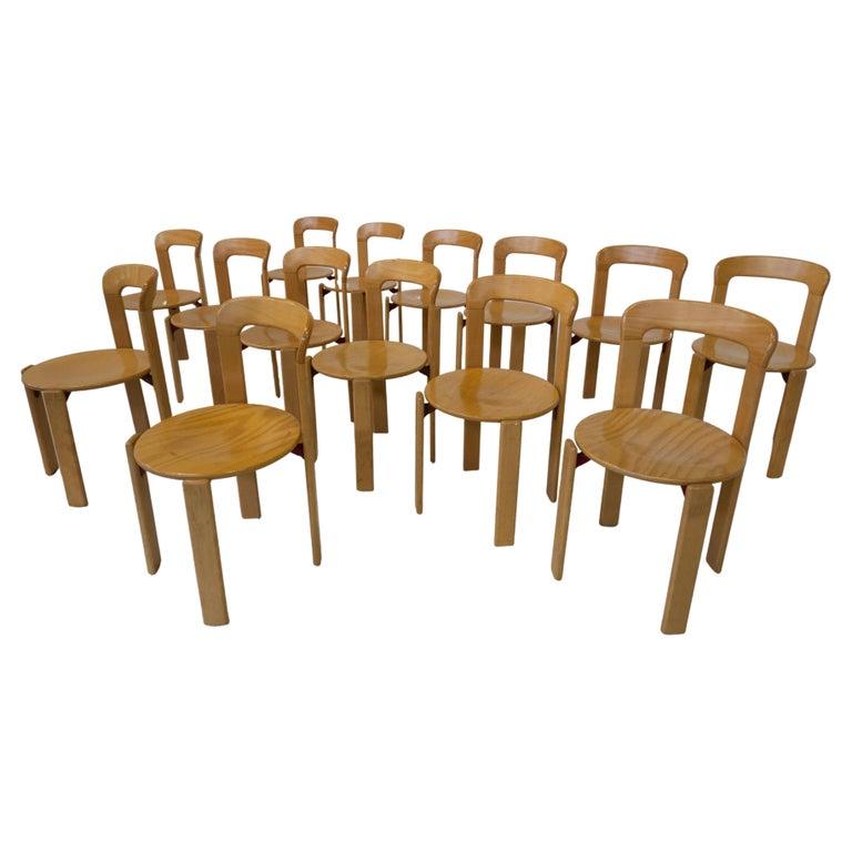 20 Bruno Rey Dining Chairs, 1970s - Sold Individually In Good Condition For Sale In Brussels, BE