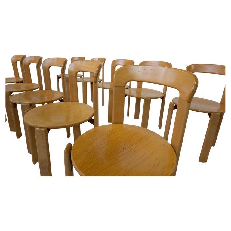 20 Bruno Rey Dining Chairs, 1970s - Sold Individually For Sale 1