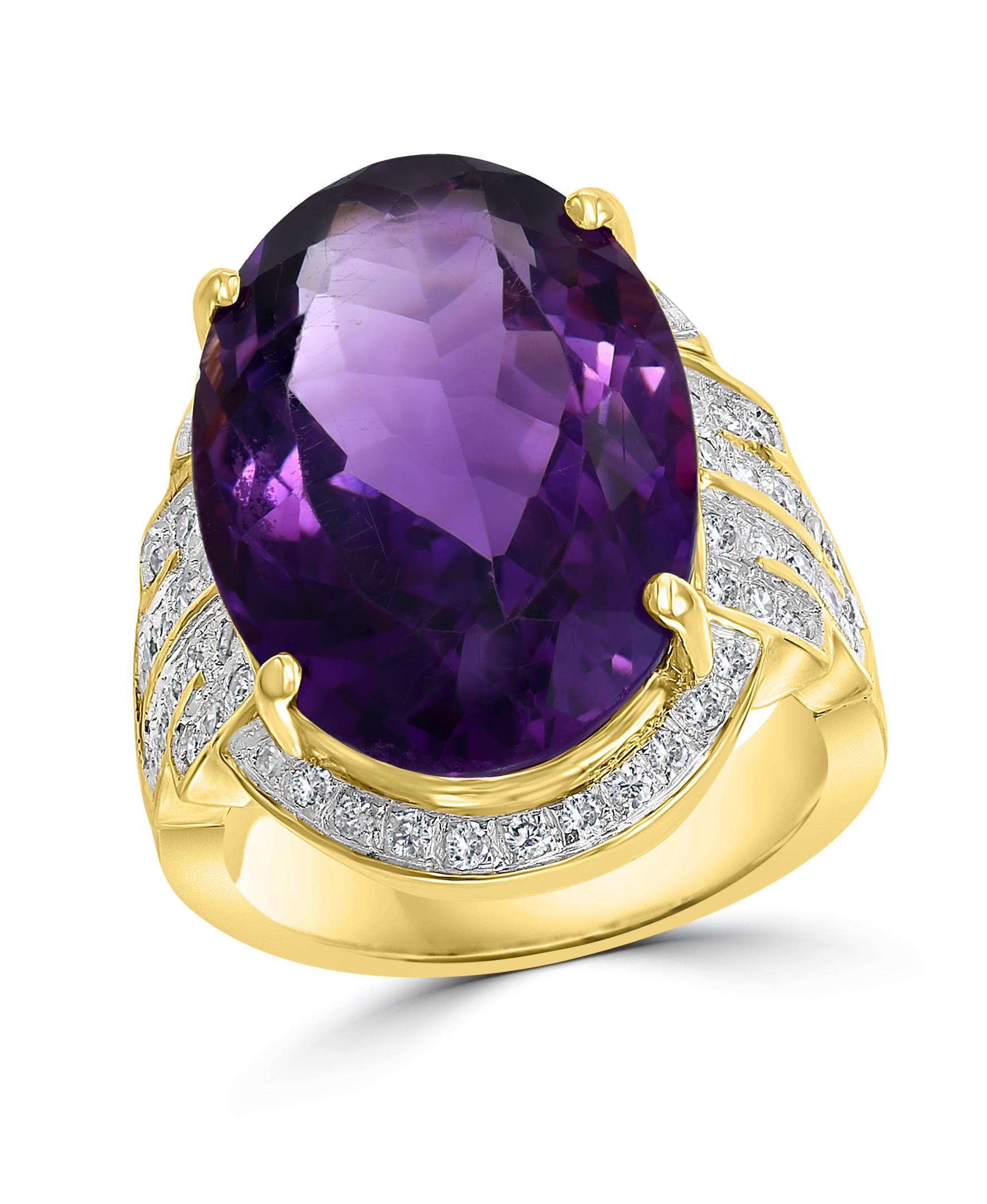 1 carat amethyst ring