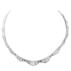 20 Carat Baguette Diamond Ballerina Necklace 
Platinum
