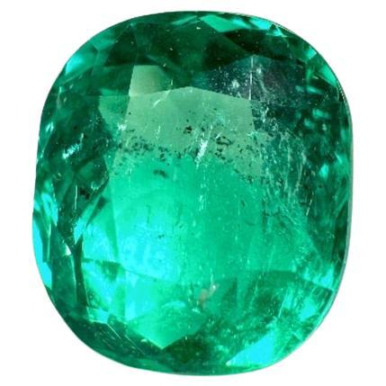 Esmeralda colombiana verde azulada de 2,0 quilates - Gema suelta talla cojín alargada en venta