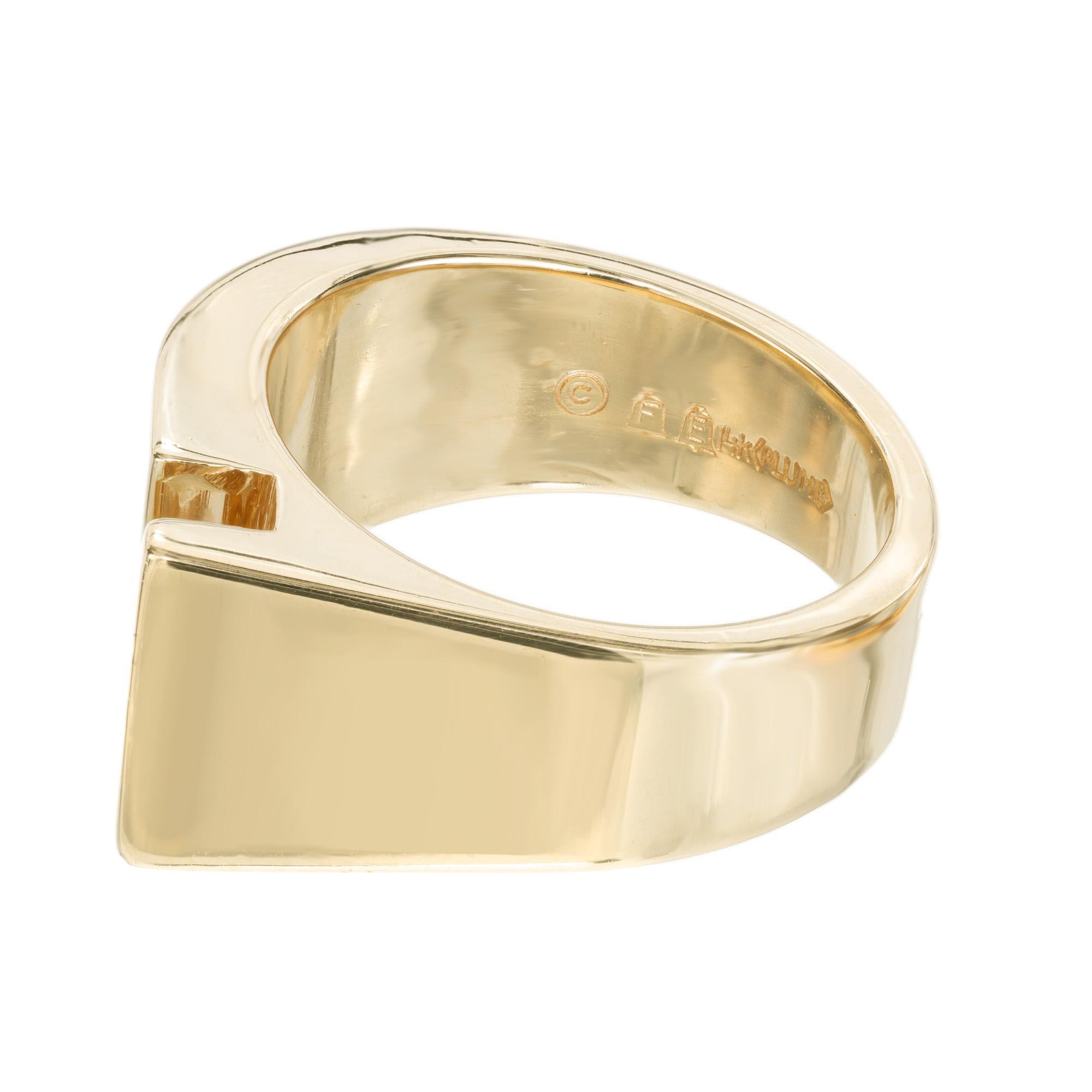 .20 Carat Diamond 14k Yellow Gold Slide Band Ring  In Good Condition For Sale In Stamford, CT